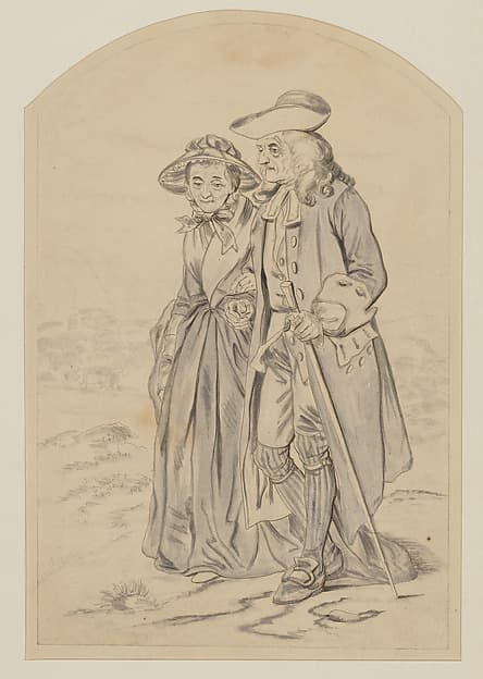 Parson Wells and his Wife, from Judd's "Margaret: A Tale of the Real and Ideal, Blight and Bloom", by Felix Octavius Carr Darley