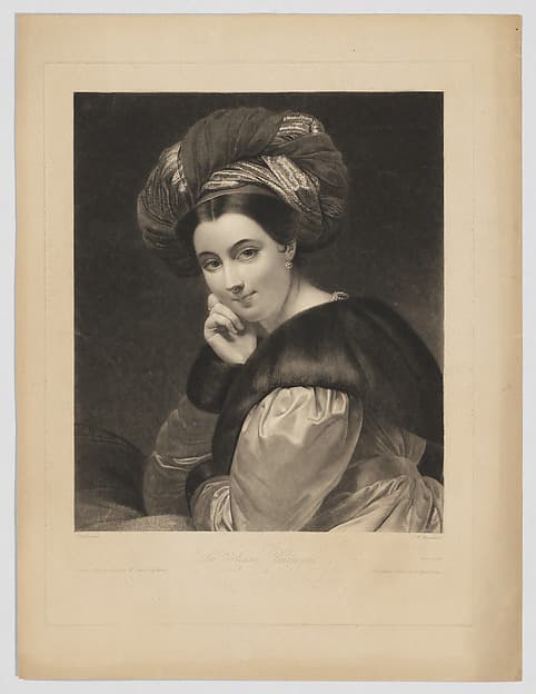 La Jeune Parisienne, by Samuel William Reynolds, the elder