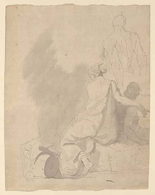 Classical Figures, after Charles Le Brun, by John Hamilton Mortimer
