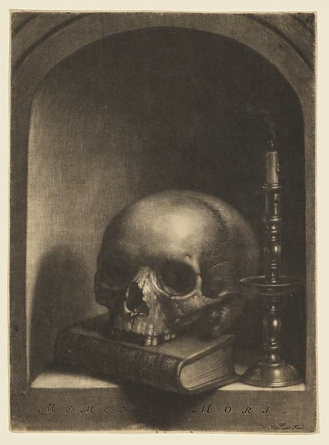 Vanitas Still Life in a Niche, by Wallerant Vaillant