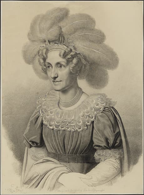 Portrait of Maria Theresia, Queen of Saxony, by Carl Christian Vogel von Vogelstein