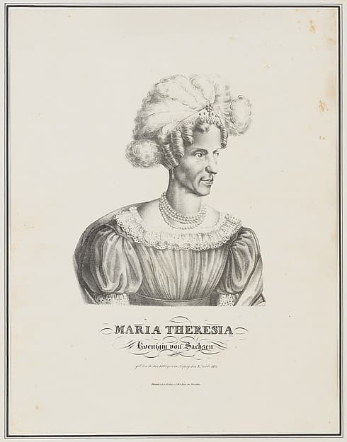 Portrait of Maria Theresia, Queen of Saxony, by Ludwig Theodor Zöllner