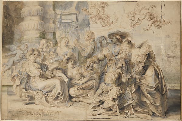 The Garden of Love (right portion), by Peter Paul Rubens