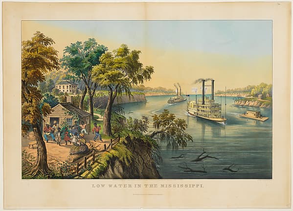 Low Water in the Mississippi, by Frances Flora Bond Palmer