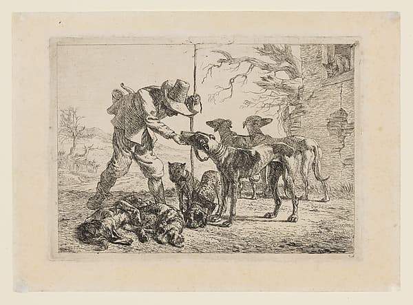 The Hunter and the Dogs, by Pieter van Laer, called Il Bamboccio