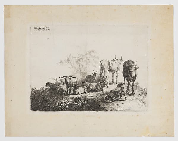 Landscape with Cattle and a Milkmaid, by Jan van Noordt