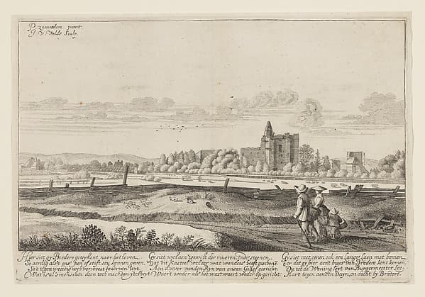 Ruins of the Castle of Brederode, from "Beschryvinge ende Lof der Stad Haerlem in Holland...", by Jan van de Velde I