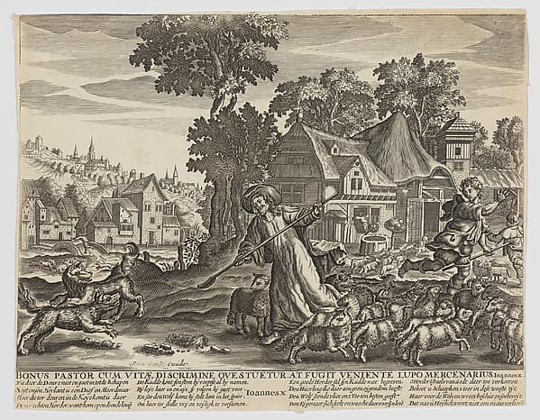 Christ as the Good Shepherd, by Anonymous, Netherlandish, 17th century