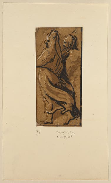 Right hand section of St Peter preaching to the apostles, by Niccolò Vicentino