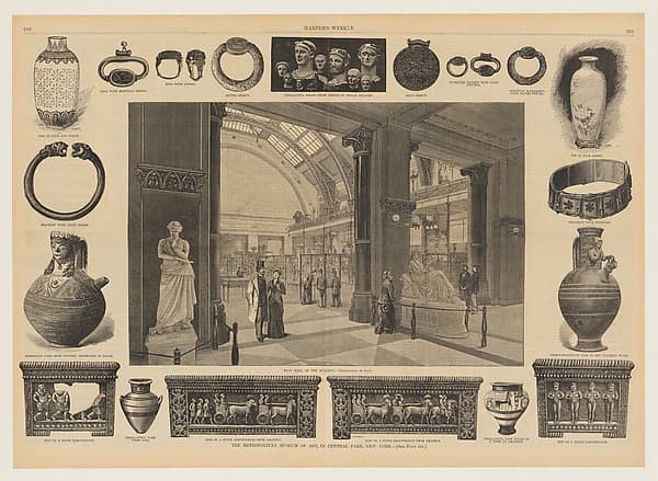 The Metropolitan Museum of Art, in Central Park, New York, from "Harper's Weekly", by Josiah Wood Whymper