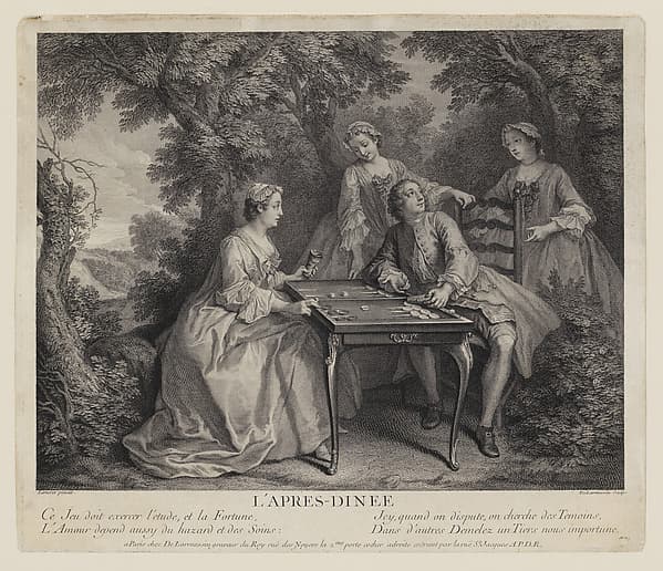 L'apres-diner (Evening), by Nicolas de Larmessin III