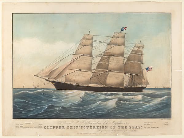 Clipper Ship "Sovereign of the Seas", by Eliphalet M. Brown Jr.