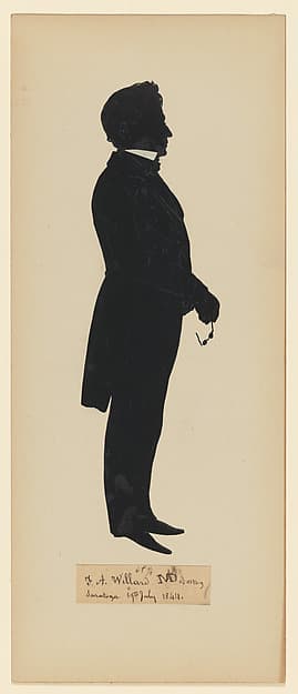 Aaron Willard of Boston, by Auguste Edouart