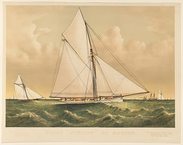 Yacht "Puritan" of Boston, by Charles Richard Parsons