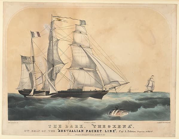 The Bark "Theoxena", by Latour