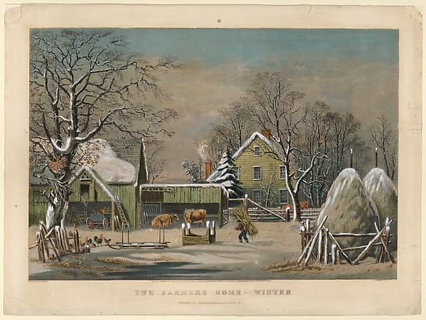 The Farmer's Home -- Winter, by George Henry Durrie