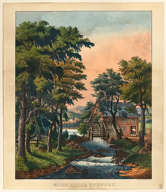 Mill River Scenery, by Frances Flora Bond Palmer