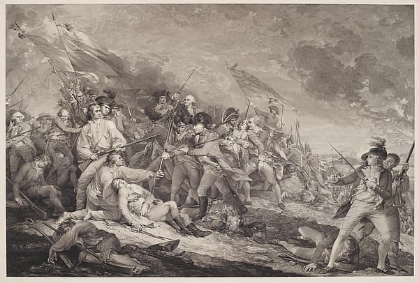 The Battle of Bunker's Hill (June 17, 1775), by Johann Gotthard Müller
