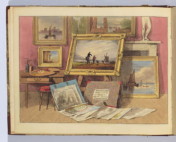 The Young Artists' Companion; or, Drawing-Book of Studies and Landscape Embellishments : comprising a great variety of the most picturesque objects required in the various compositions of landscape scenery, arranged as progressive lessons, by David Cox