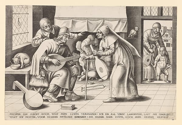 Master John Blockhead or The Lute Maker, by Frans Huys
