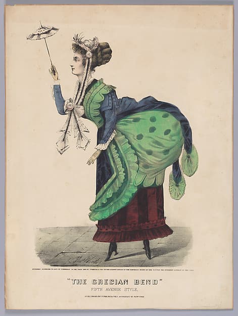 The Grecian Bend–Fifth Avenue Style, by Thomas B. Worth