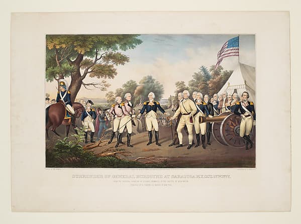 The Surrender of General Burgoyne at Saratoga, New York, October 17th, 1777, by Otto Knirsch
