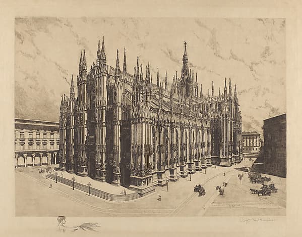 Cathedral, Milan, by Otto Henry Bacher