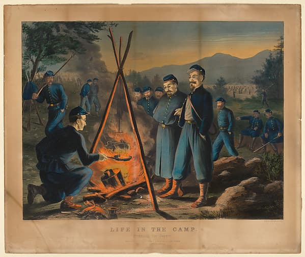 Life in Camp – "Preparing for Supper", by Thomas Nast