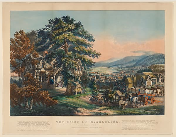 The Home of Evangeline – "In the Acadian Land", by Frances Flora Bond Palmer