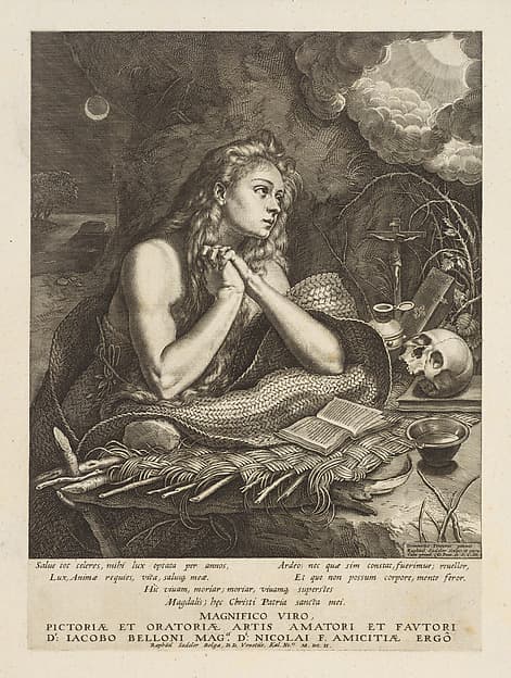 The Penitent Mary Magdalene, by Raphael Sadeler I