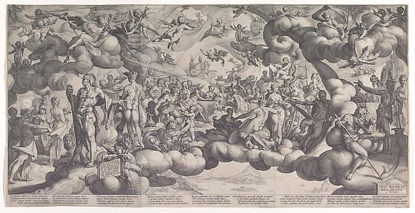 The Feast of the Gods at the Marriage of Cupid and Psyche, by Hendrick Goltzius