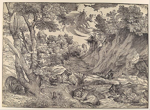 St. Jerome in the Wilderness, by Nicolò Boldrini