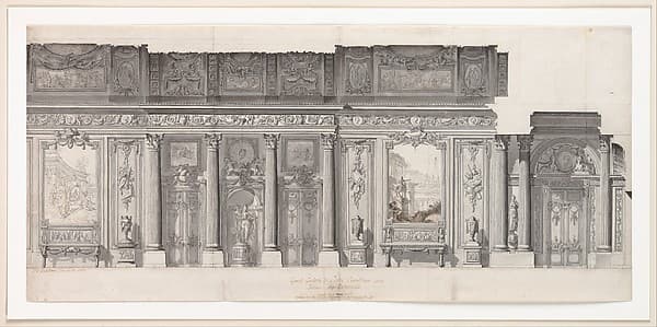 Design for a "Grande Galerie", by Jean Charles Delafosse