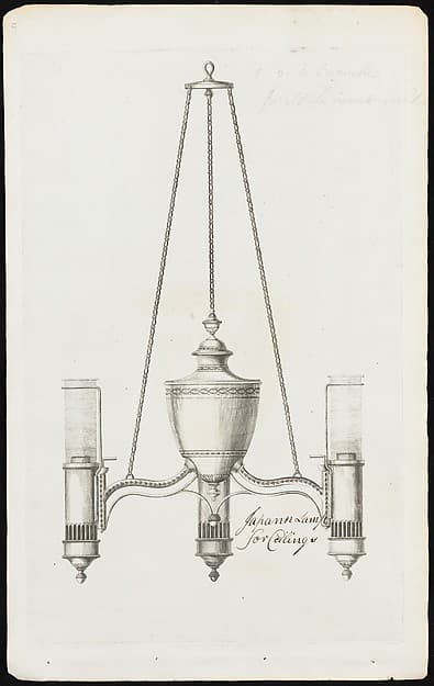 Japan lamp for ceiling, by Matthew Boulton