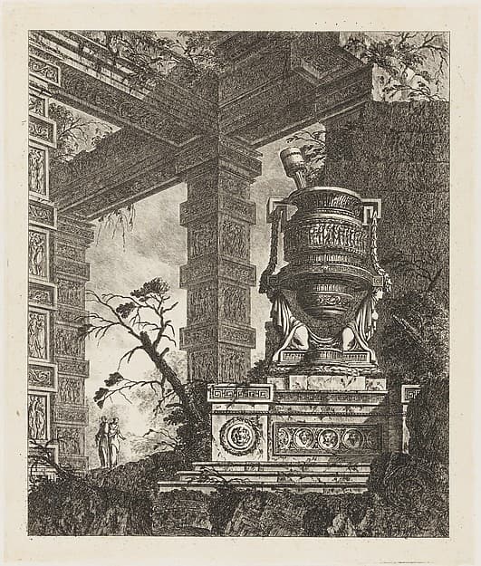 Collection of Different Subjects of Vases, Tombs, Ruins and Fountains..., by Jean Laurent Legeay