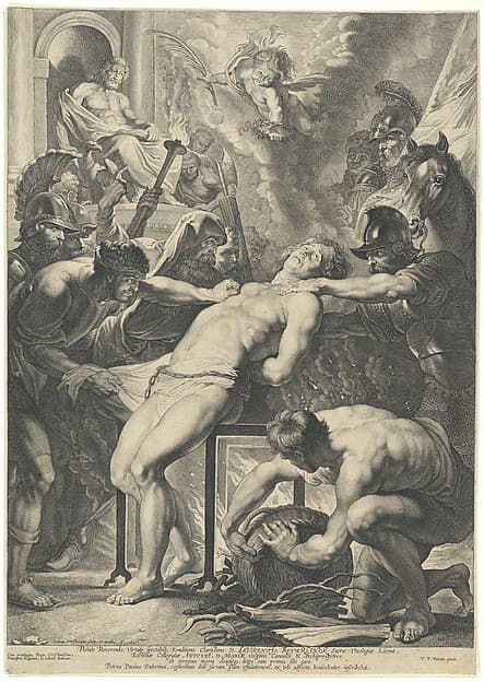 Martyrdom of Saint Lawrence, by Lucas Vorsterman I