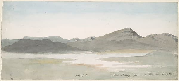 Craig Goch, Moel Hebog, North Wales, by Cornelius Varley