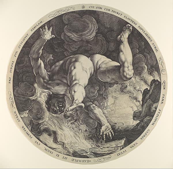 Ixion, from "The Four Disgracers", by Hendrick Goltzius