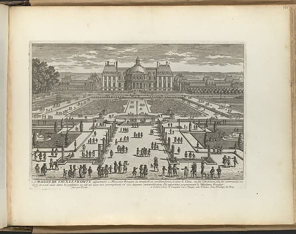 View of Vaux-Le-Vicomte, by Adam Perelle