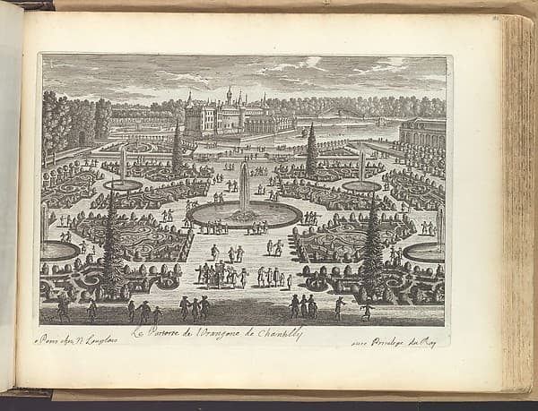 Le Parterre de l'Orangerie de Chantilly, by Adam Perelle