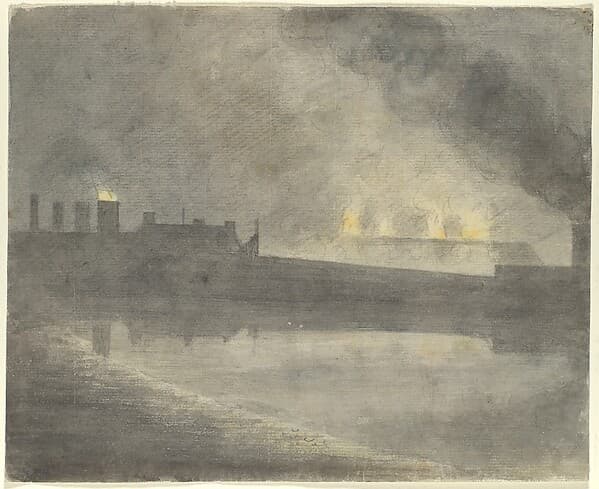 Foundry at Canon, Herefordshire, by John Baptist Malchair