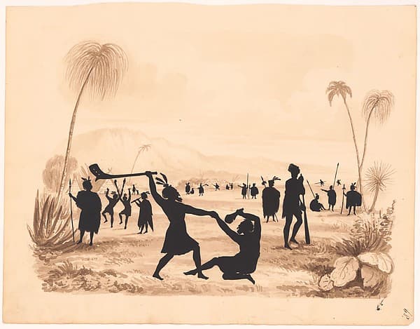 South Sea Islanders, by Auguste Edouart