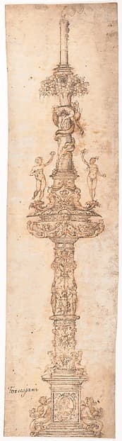 Design for a Candlestick, by Pietro Torrigiano