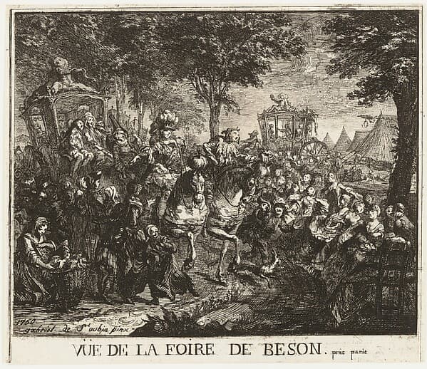 The Fair at Bezons (Vue de la Foire de Bezons), by Gabriel de Saint-Aubin