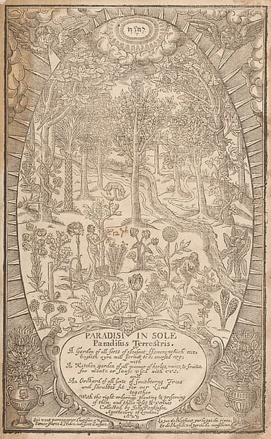 Paradisi in Sole. Paradisus Terrestris, by John Parkinson