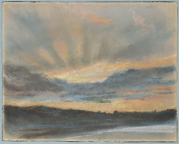 Sunset, by Eugène Delacroix