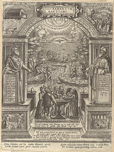 Baptism, from "The Seven Sacraments", by Philips Galle