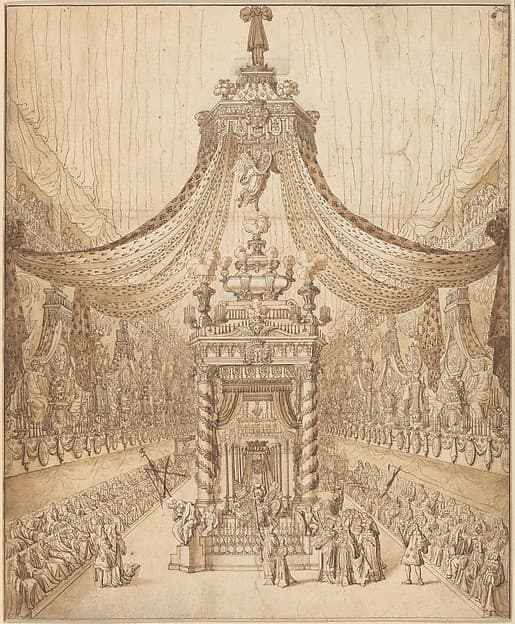 Funeral of the Grand Condé, by Jean Berain
