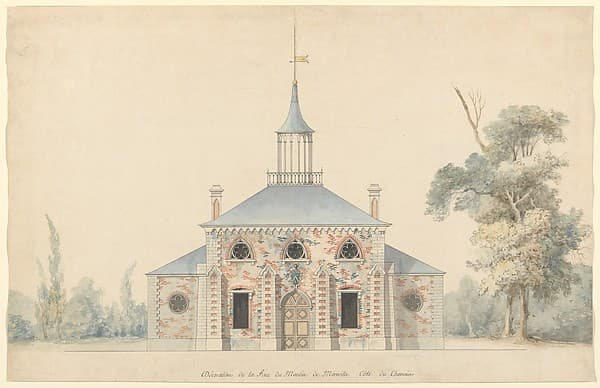 An Elevation for the Projected Mill at Méréville, by François Joseph Belanger