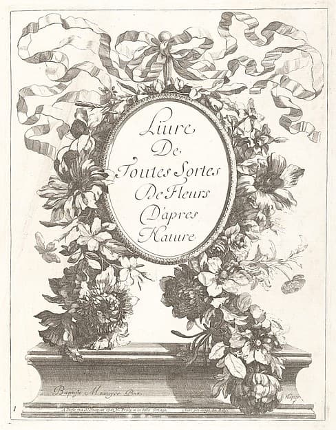 Livre de Toutes Sortes De Fleurs D'apres Nature, by Jean-Baptiste Monnoyer